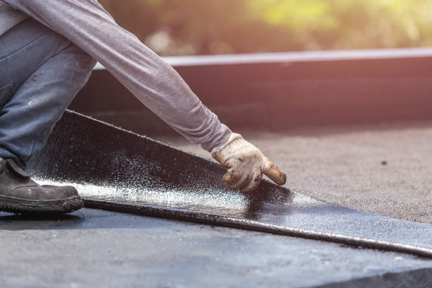 Professional Basement Waterproofing technician working in Webster, NY